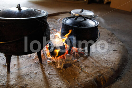 Küche einer Rooibos-Teebauernfamilie (Südafrika, Heiveld) - lobOlmo Fair-Trade-Fotoarchiv