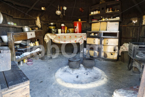 Küche einer Rooibos-Teebauernfamilie (Südafrika, Heiveld) - lobOlmo Fair-Trade-Fotoarchiv