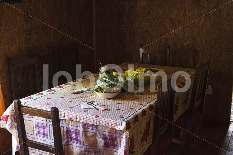 Küche einer Weberin (Chile, Chol-Chol) - lobOlmo Fair-Trade-Fotoarchiv