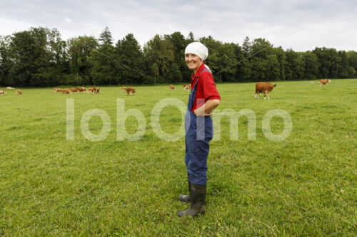 Milchbäuerin (Deutschland, Molkerei BGD) - lobOlmo Fair-Trade-Fotoarchiv