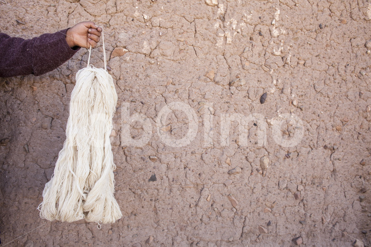 Schafwolle (Bolivien, Inca Pallay) - lobOlmo Fair-Trade-Fotoarchiv