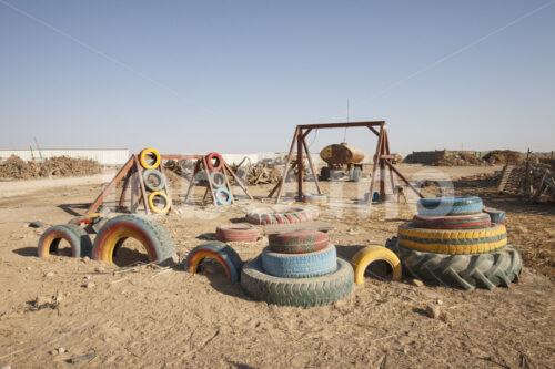 Spielplatz in einem Weberdorf (Israel, SIDREH) - lobOlmo Fair-Trade-Fotoarchiv