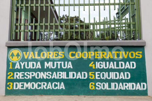 Werte der Kooperative (Bolivien, EL CEIBO) - lobOlmo Fair-Trade-Fotoarchiv