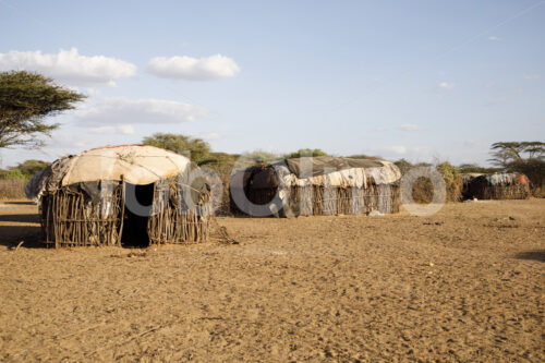 Wohnhäuser von Perlenweberinnen (Kenia, BeadWORKS) - lobOlmo Fair-Trade-Fotoarchiv
