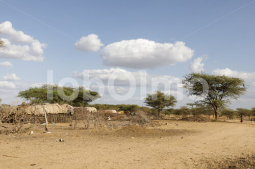 Wohnhäuser von Perlenweberinnen (Kenia, BeadWORKS) - lobOlmo Fair-Trade-Fotoarchiv